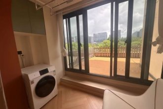 Renovated 1br apt with big outdoor terrace,close to Mixc shopping mall,Line 10 Listing on SmartShanghai housing