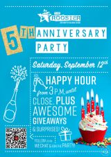 The Rooster's 5th Anniversary Party