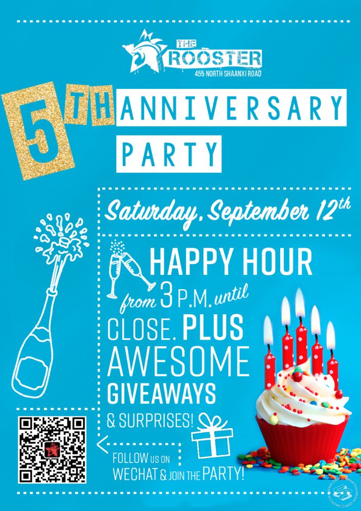 The Rooster's 5th Anniversary Party