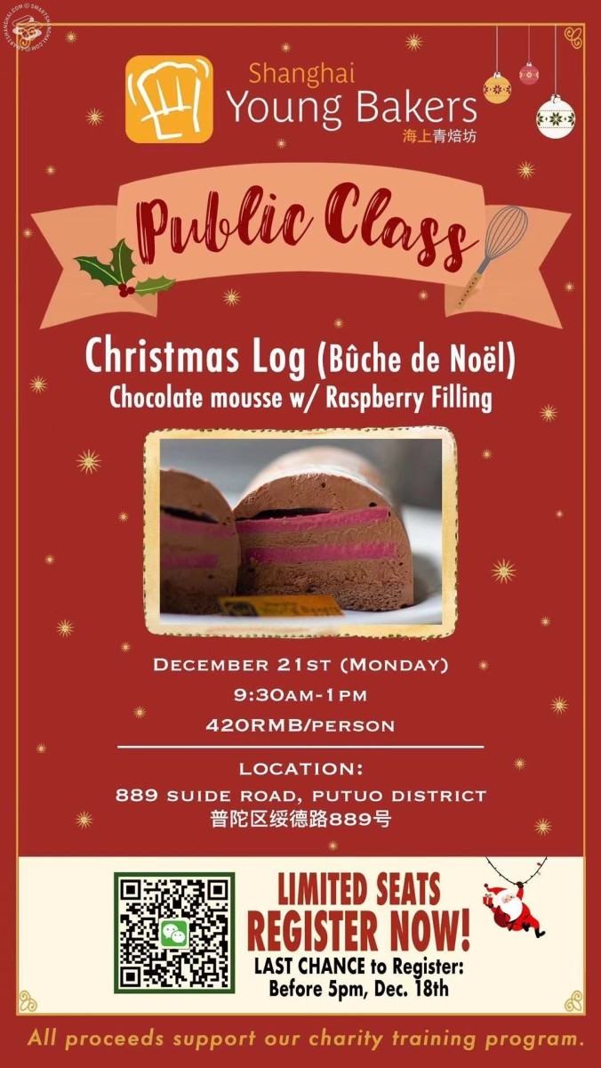 Public Cooking Class: Christmas Log and Chocolate Mousse