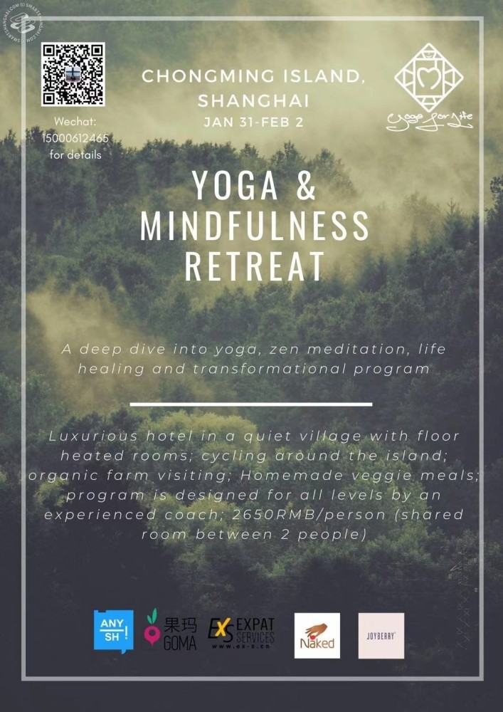 Yoga & Mindfulness Retreat Jan 31-Feb 2