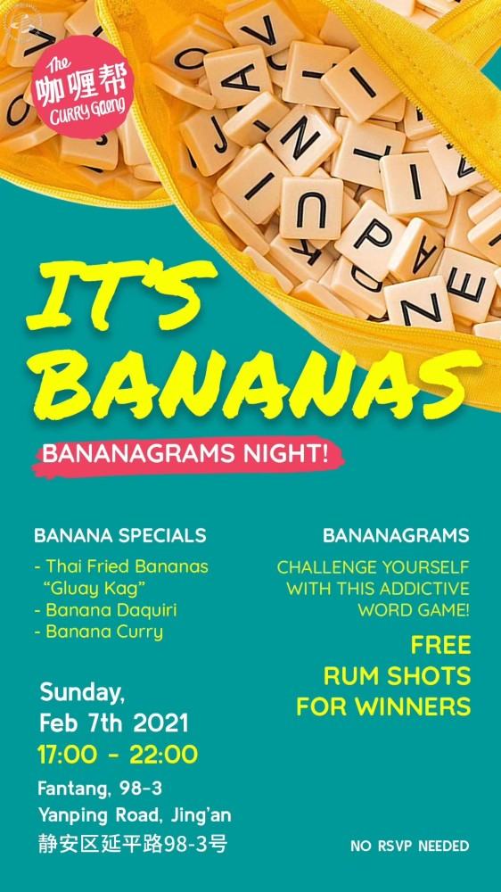 It's Bananas – Bananagrams Night