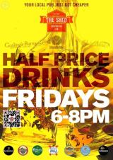 Half Price Drinks Fridays 