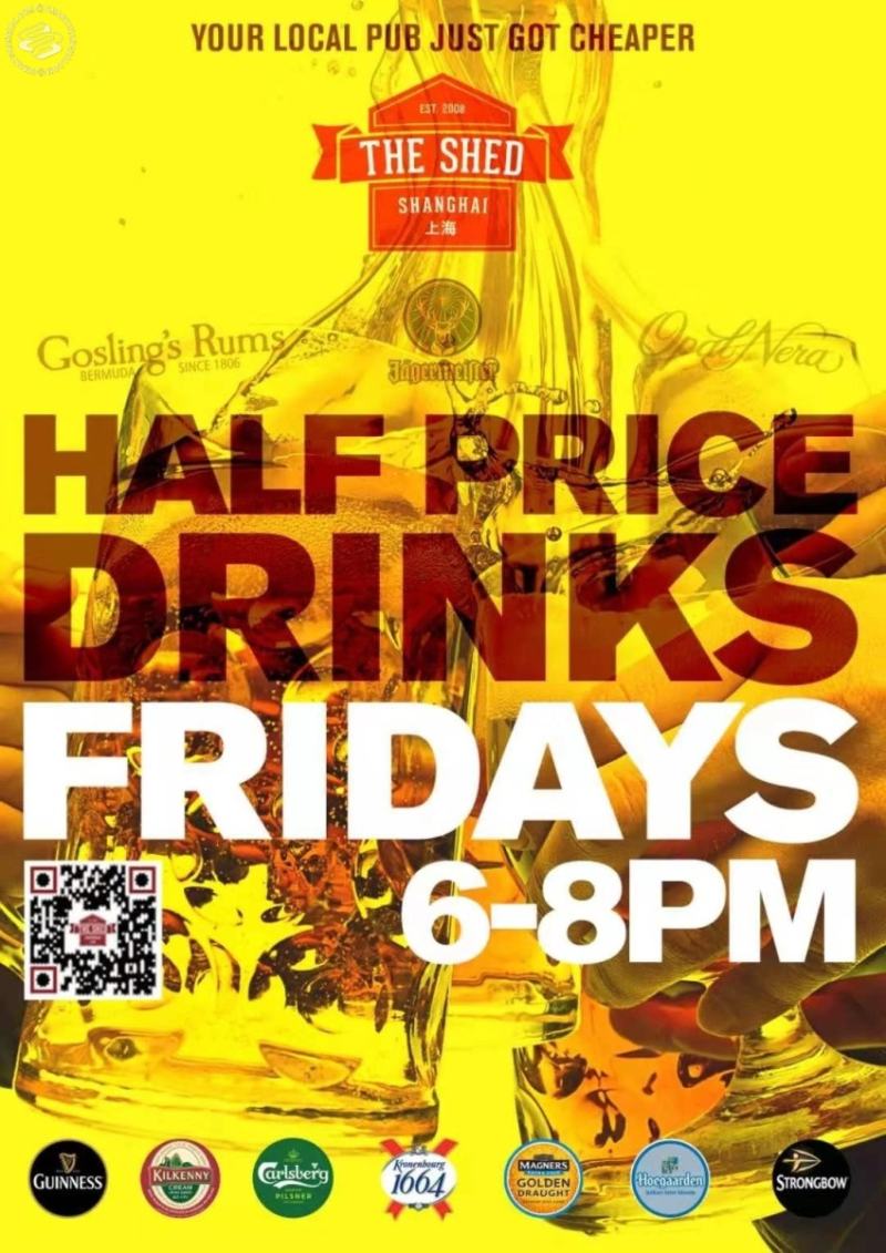 Half Price Drinks Fridays 