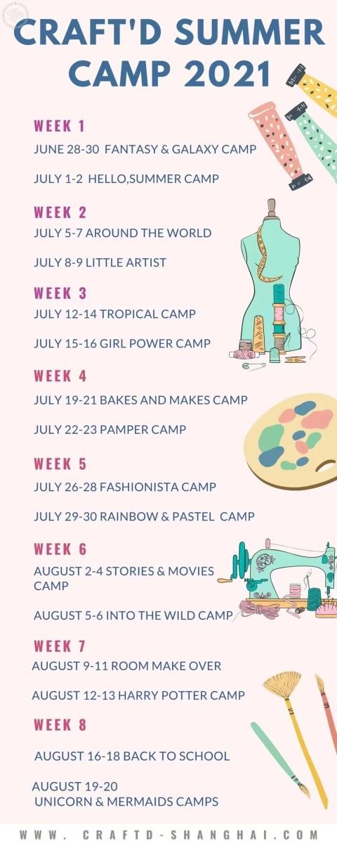 Craft'd Summer Camp 2021