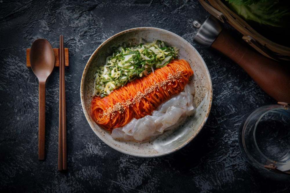 A la Carte Signatures: Halibut Chojang Noodles