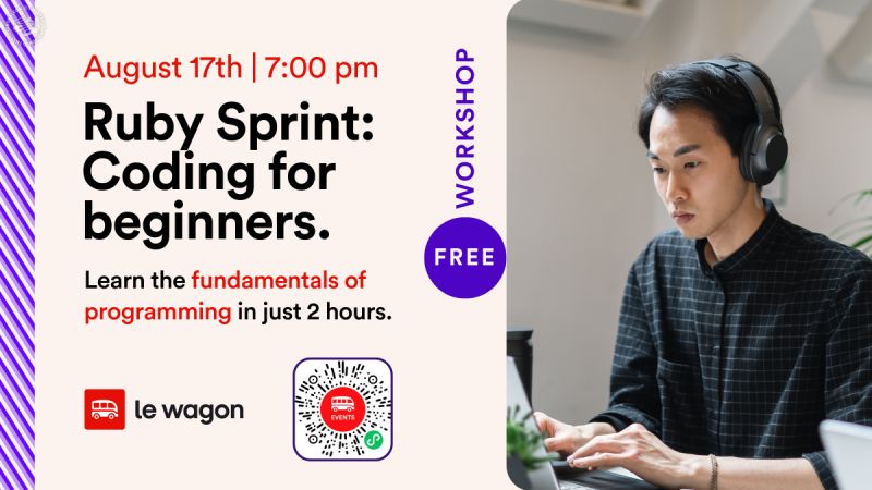 Free Ruby Sprint Workshop: Coding for beginners