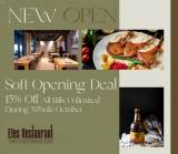 Efes Soft Opening Deal - 15% Off the Bill