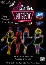 Gin & Juice Ladies' Night - 50% Off For Ladies
