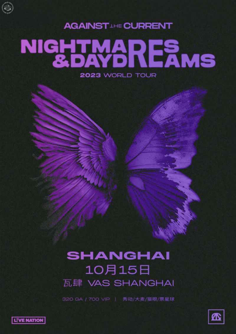 AGAINST THE CURRENT ‘Nightmares & Daydreams’ World Tour