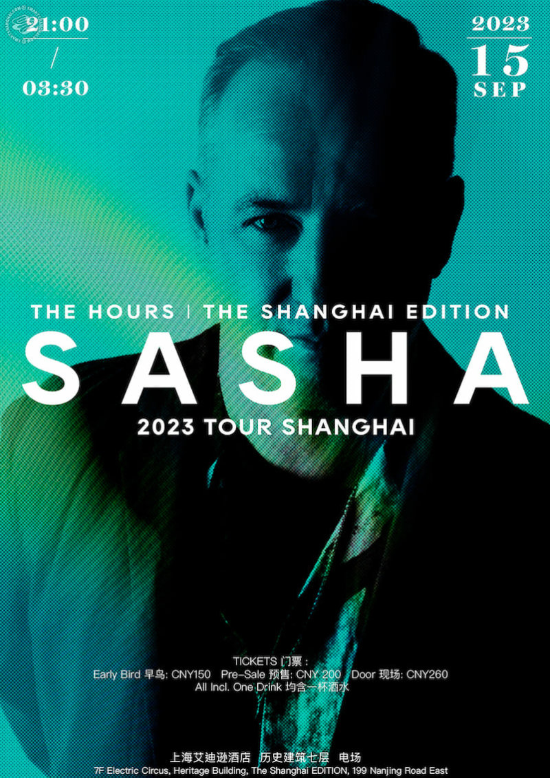  DJ Sasha 2023 Tour