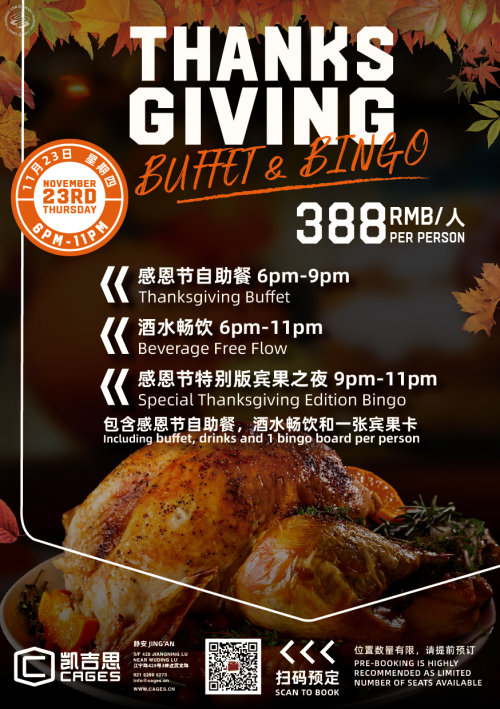 Thanksgiving Buffet & Bingo