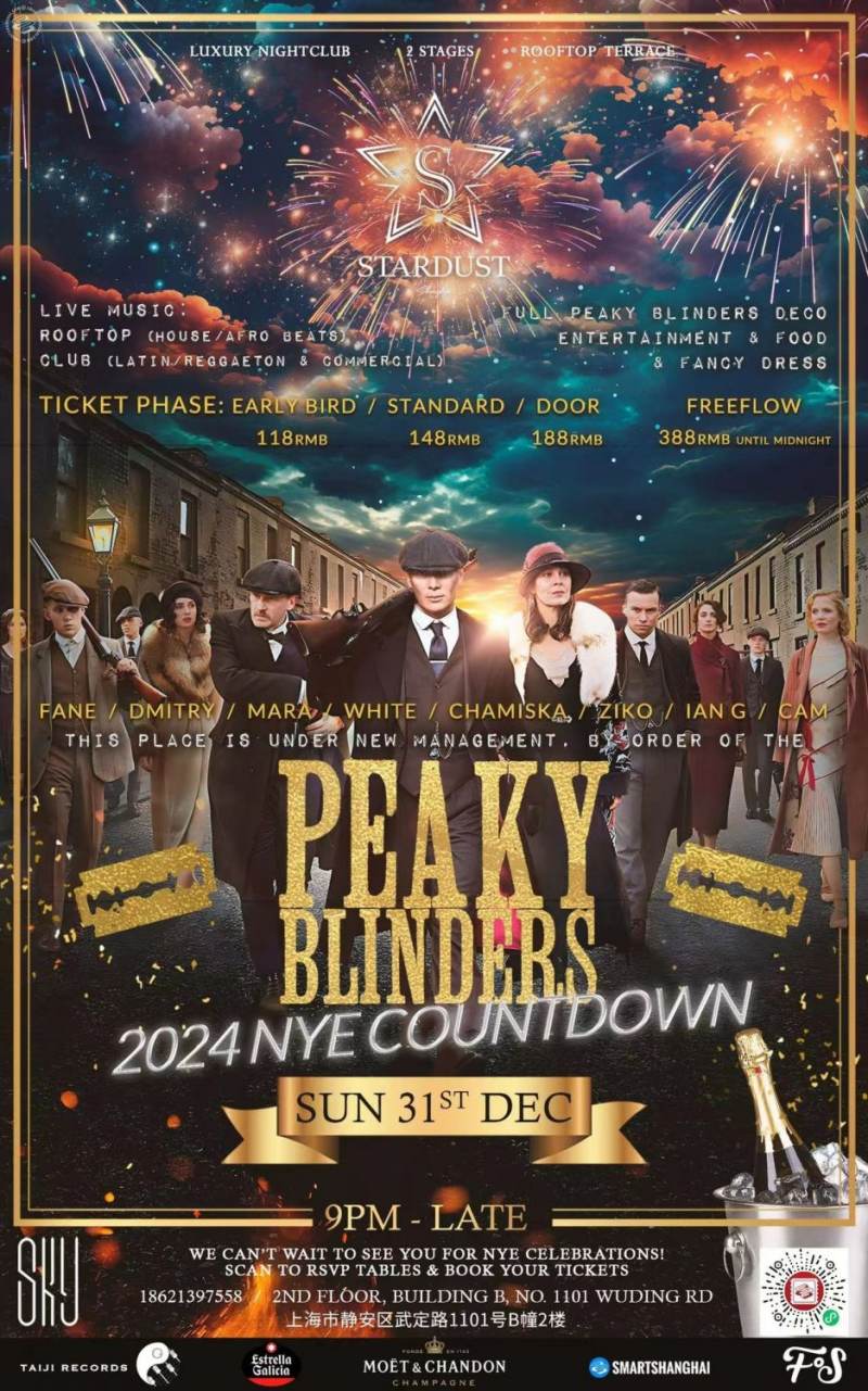 Peaky Blinders 2024 NYE CountDown Party