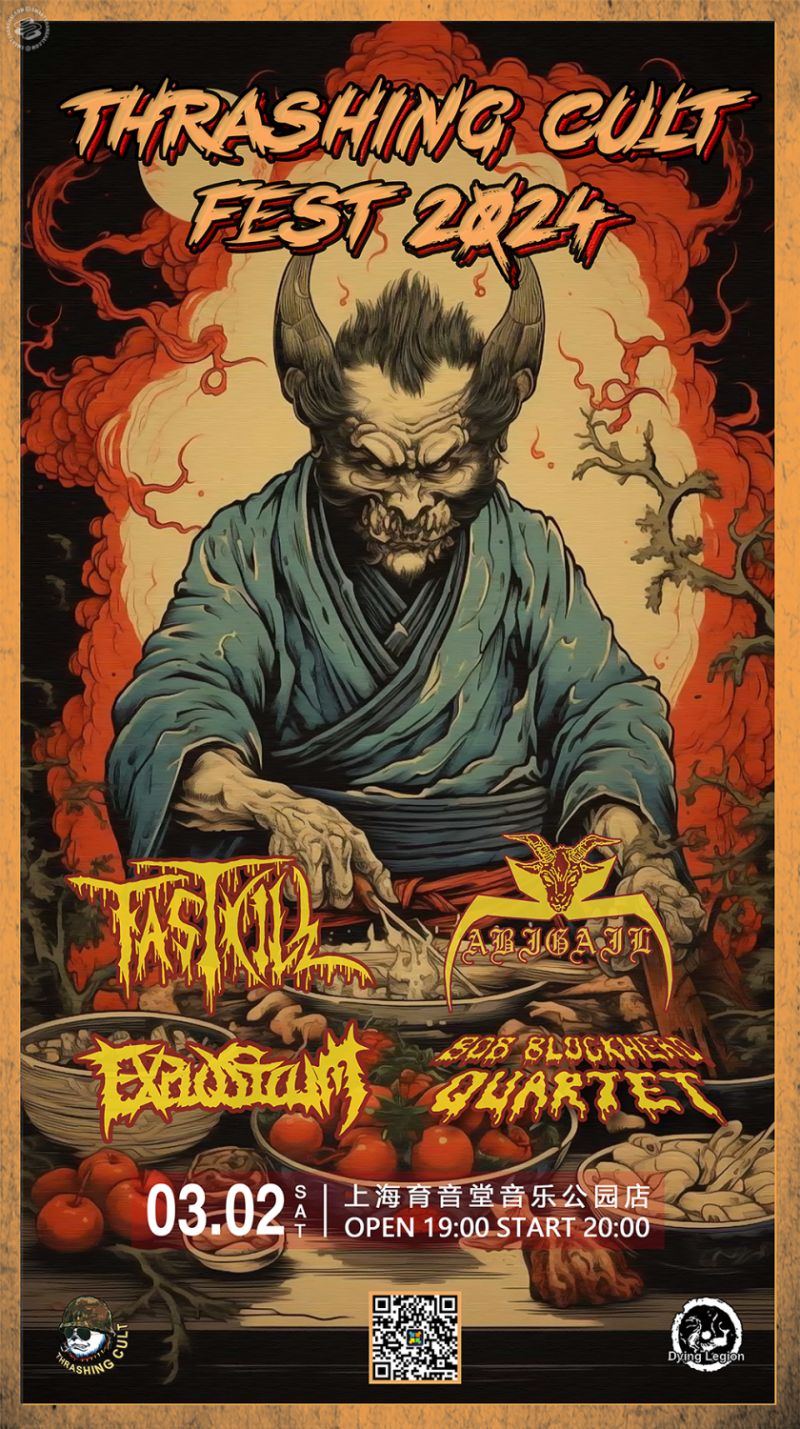 Thrashing Cult's Night: FastKill (JP), ABIGAIL (JP), B.B.Q., Explosicum 