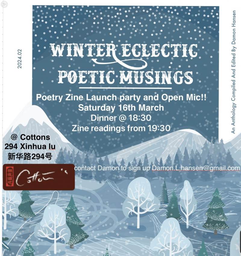 Eclectic Poetry Musings Zine Launch and Open Mic