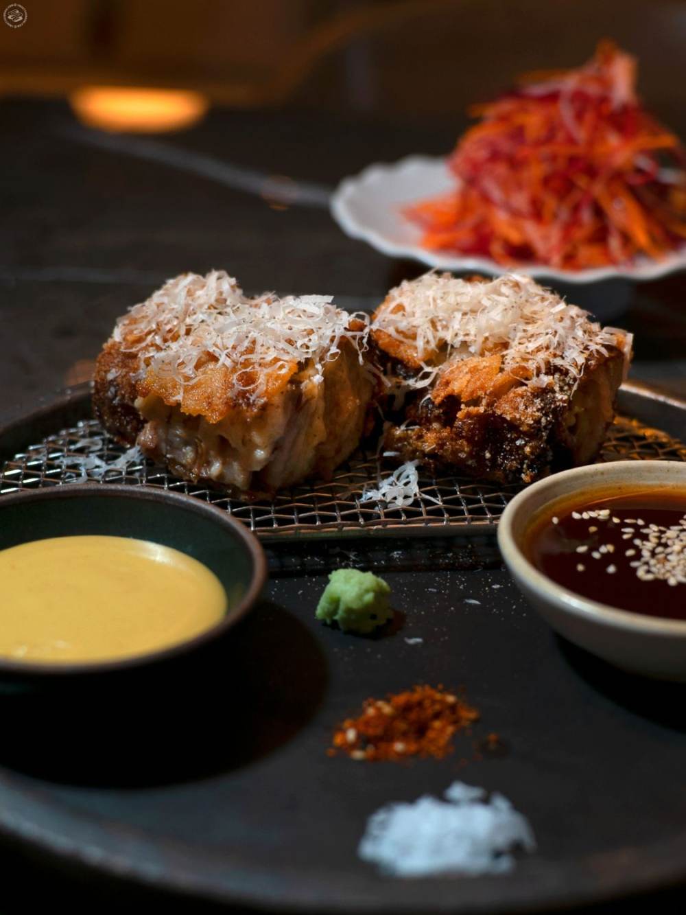 For Mains: Crispy Black Iberian Pork Belly Cutlet