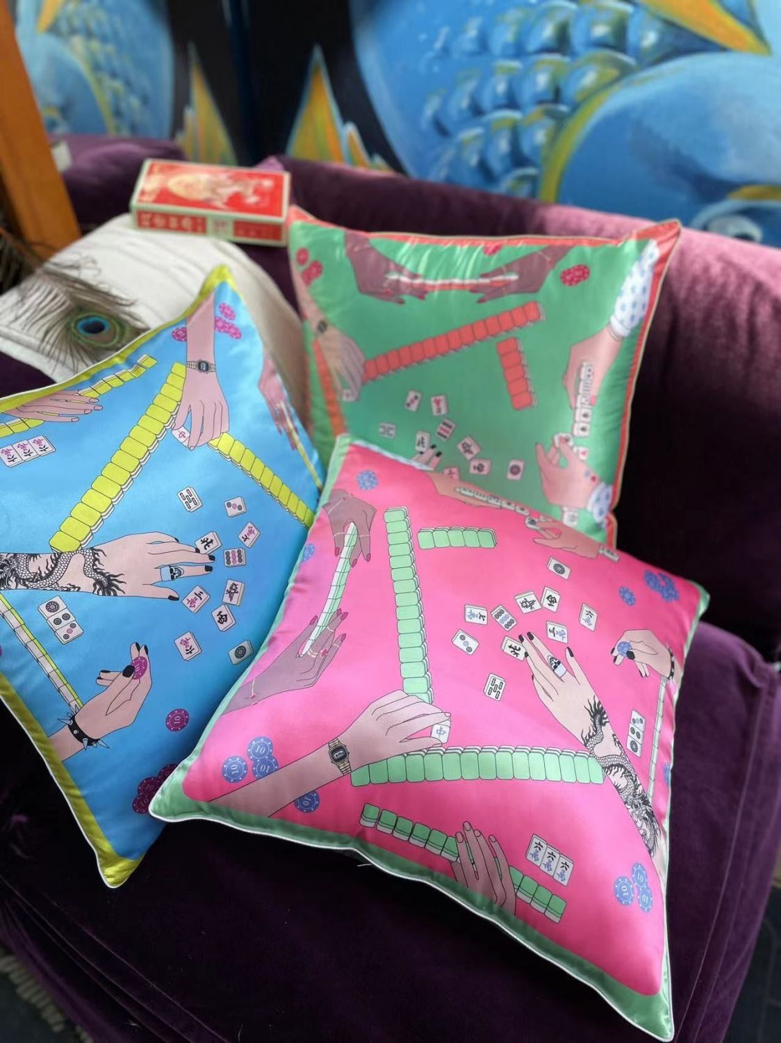 Smash Product: Too Hao Mahjong Pillowcase 