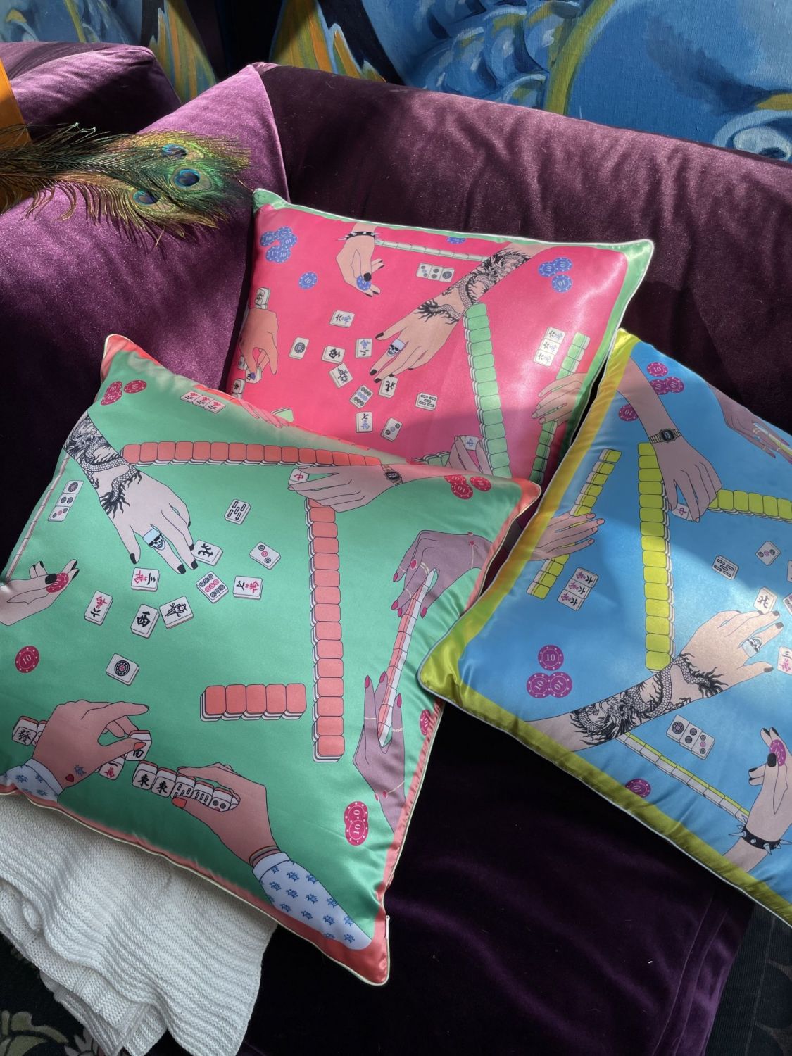 Smash Product: Too Hao Mahjong Pillowcase 