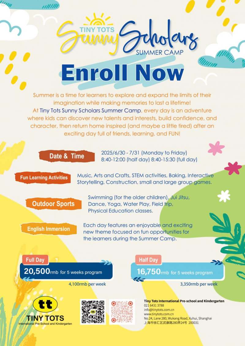 Sunny Scholar Summer Camp at Tiny Tots