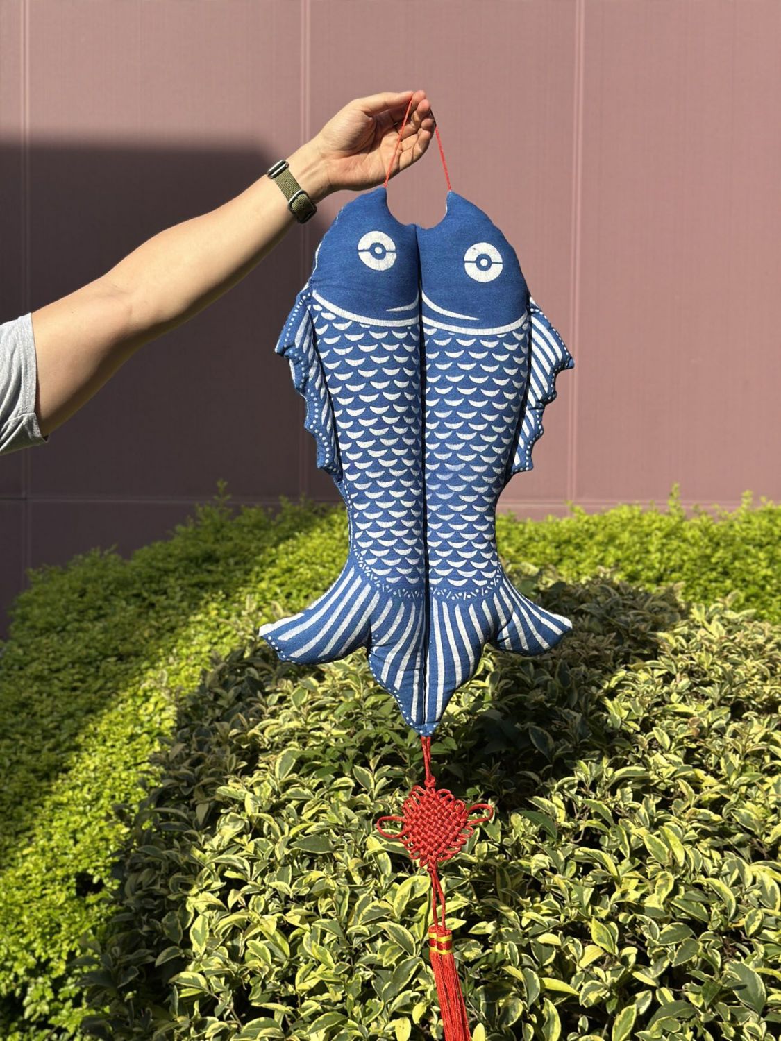 Smash Product: Indigo Double Fish Hanging