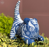 Handmade Indigo Tiger