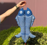 Indigo Double Fish Hanging