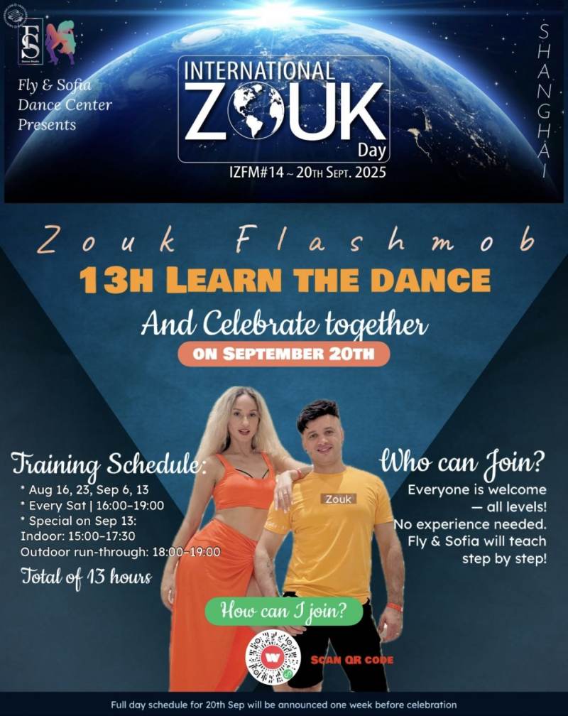 International Zouk Day Flash Mob at Fly & Sofia Dance Center