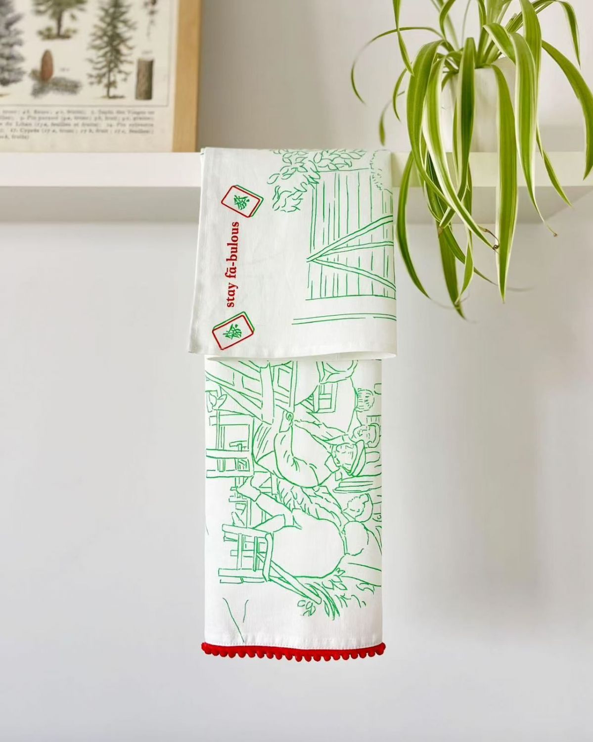 Smash Product: Fā-bulous Mahjong Tea Towel