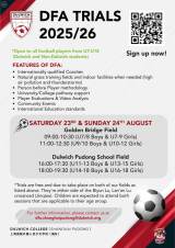 Dulwich Pudong DFA 2025/26 Football Trials for U7–U18 Players