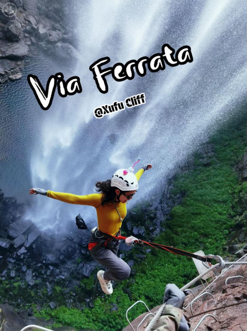 [1 Day Trip: Xufu Cliff] Thrill Above the Clouds Via Ferrata Adventure