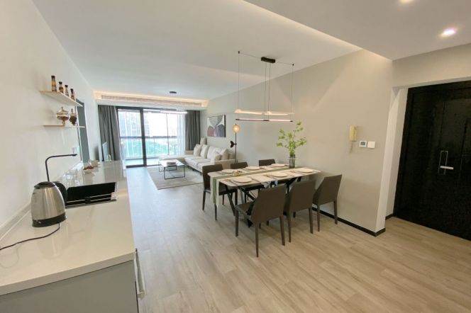 modern 3brs floor heating near Xintiandi balcony only 22K 