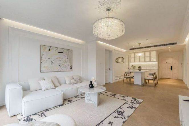 modern beautiful 3brs floor heating open kitchen balcony modern furniture in Gubei