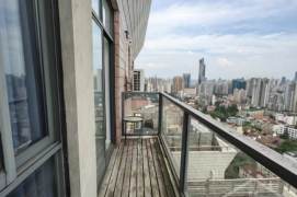 Open balcony 1+1 bedrooms Apt +Heating+oven+central AC@Zhongshan Park