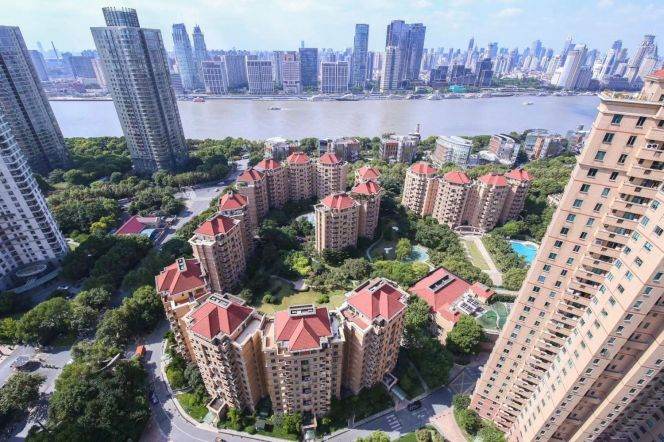 modern 4brs floor heating balcony modern furniture in most popular compound Lujiazui