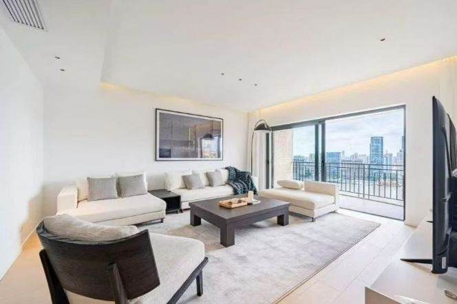super beautiful 3brs floor heating open balcony great river view in Lujiazui Huang pu river