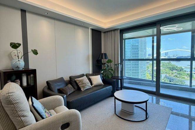 brand new 4brs floor heating river view nice balcony beside Huang pu river 
