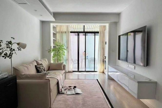Nice yard+spacious 1br 2lr/central AC/oven,Zhongshan park@L2/3/4