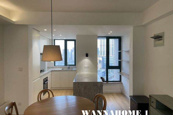 Great Compound+Modern&Spacious 2Bdrs 1Bath Apt+L13/3/4 Jin Sha Jiang Rd+Global Harbor