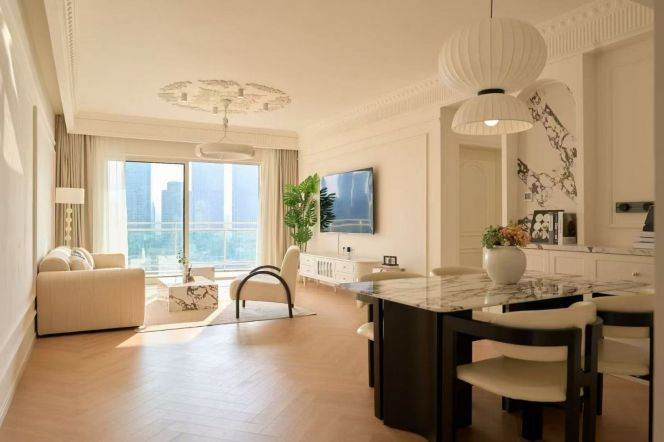 brand new 3brs perfect river view ,floor heating ,open balcony beside Huangpu river IFC