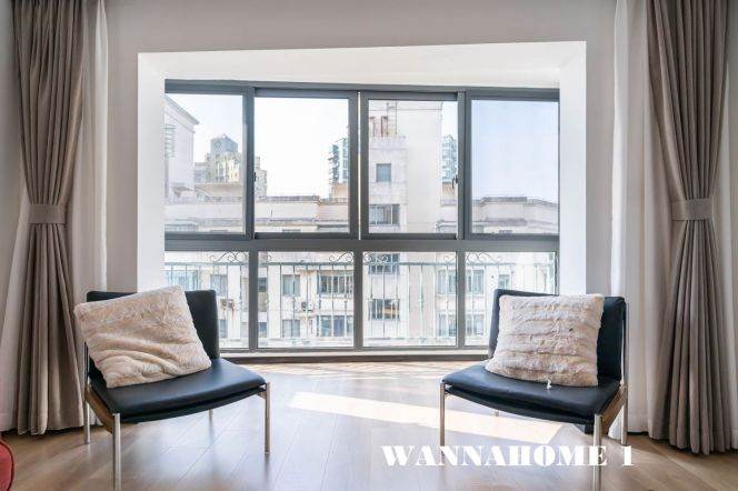 Nice Compound+Spacious&Bright 2Bdrs 1Bath Apt+2 Big Balconies+L4 Lu Ban Rd+Da Pu Qiao CBD