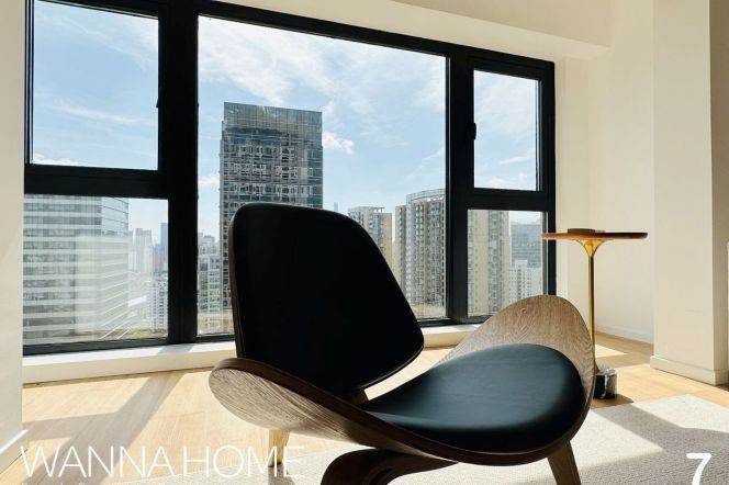 Luxury Building/Hanzhong Rd/Suzhou Creek/Fantastic View/Bathtub/Large Storages/Cozy2br2bt