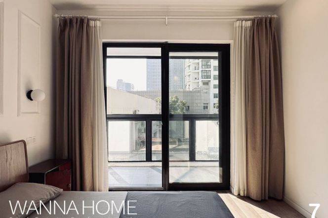 Lovely Open Balcony/Xintiandi CBD/Elevator/French Windows/Bathtub/Large Storages/Heater/Cozy3br2bt