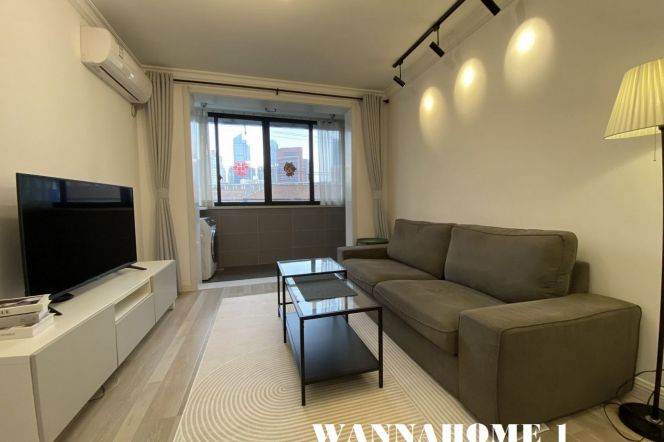 Elevator Bright&Modern&Spacious 2Bdrs 1Bath Apt+L10/11 Jiao Tong Uni. Metro Station