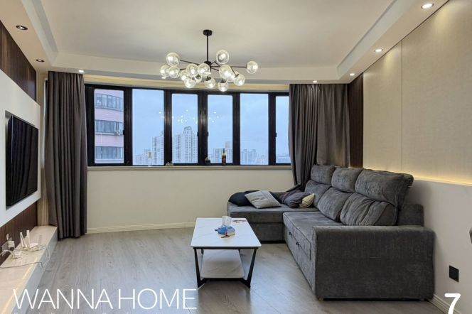 Luxury Building/Zhongshan Park/Fantastic View/Bathtub/Large Storages/Heater/Cozy1br