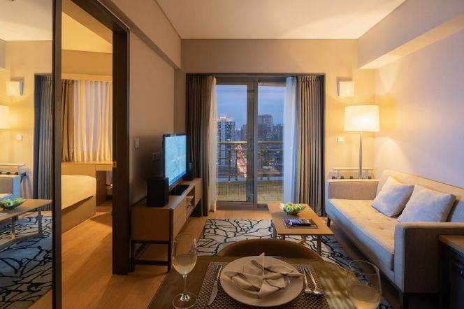 Fraser Residence luxury 1br serviced apt in Xintiandi L1,8 all incl