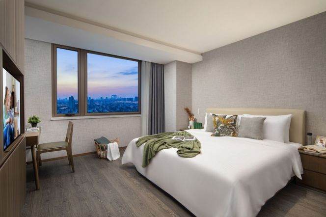 Somerset Xuhui Riverside 1br serviced apt in Xuhui W.Bund L15 all incl