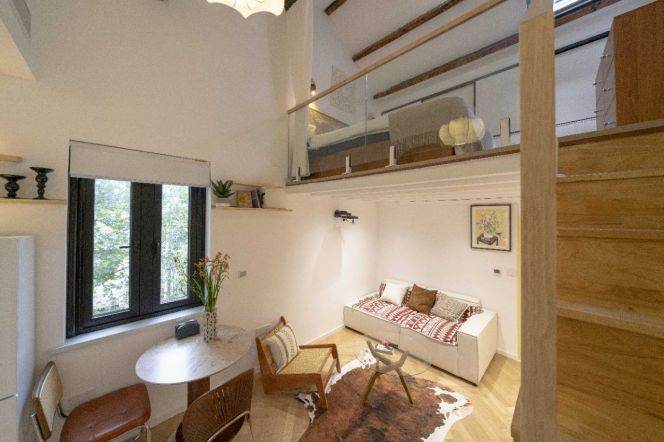 stylish &bright 1 br old house &floor heating &oven/iapm 8.5K