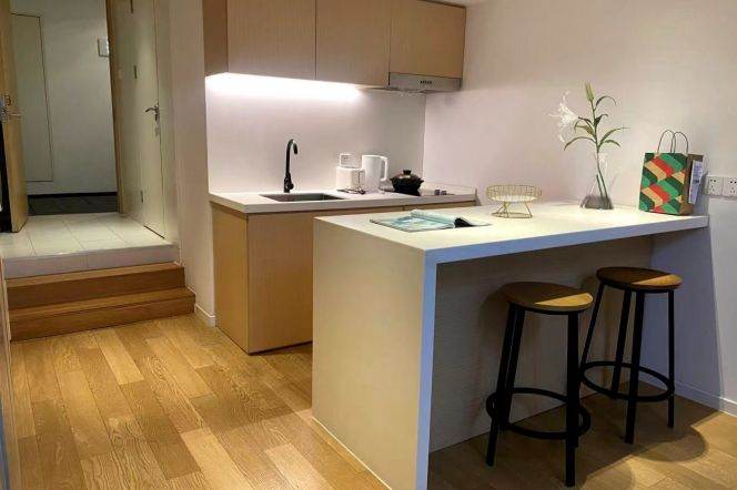 1BR loft near line 9/12 Jia'shan Rd and Jiao'tong Uni can long and short lease