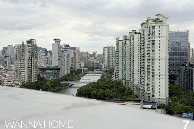 Amazing Curved Balcony+Panoramic Windows/Hanzhong Rd/Suzhou Creek/Bathtub/Large Storages/Cozy2br