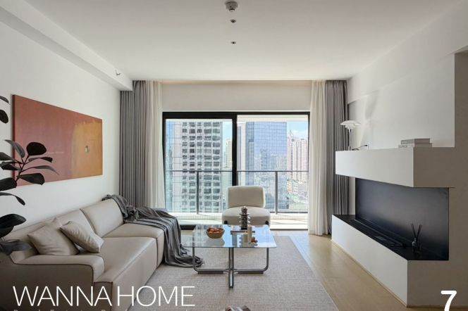 Luxury Building/Line 1/12/13 MT/Suzhou Creek/Open Balcony/Bathtub/Large Storages/Cozy2+1br2bt
